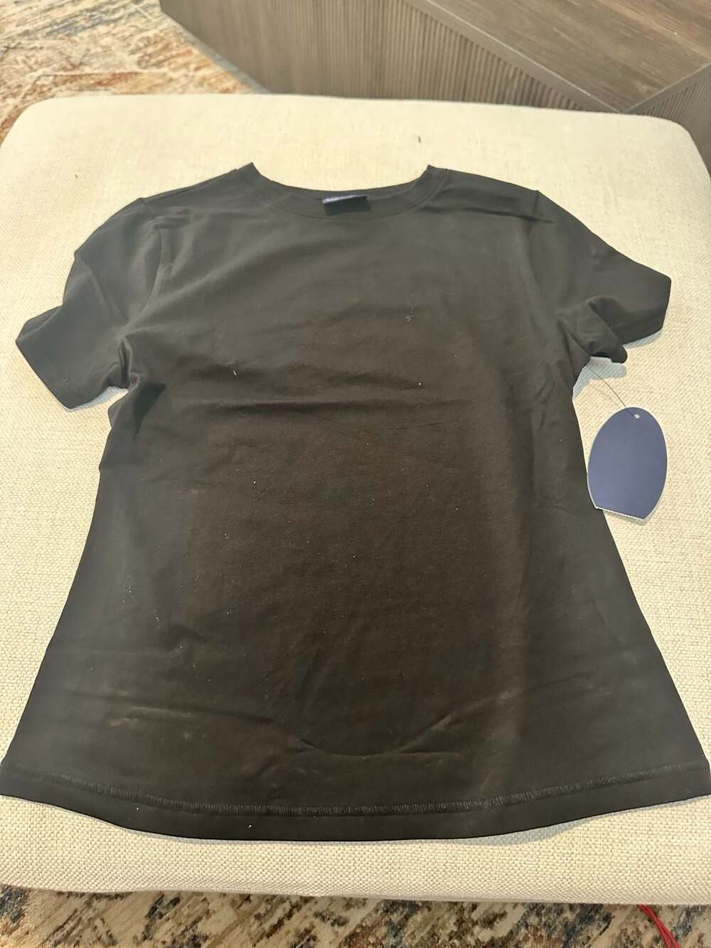 Scoop SC Stretch Baby Tee in Black Soot
